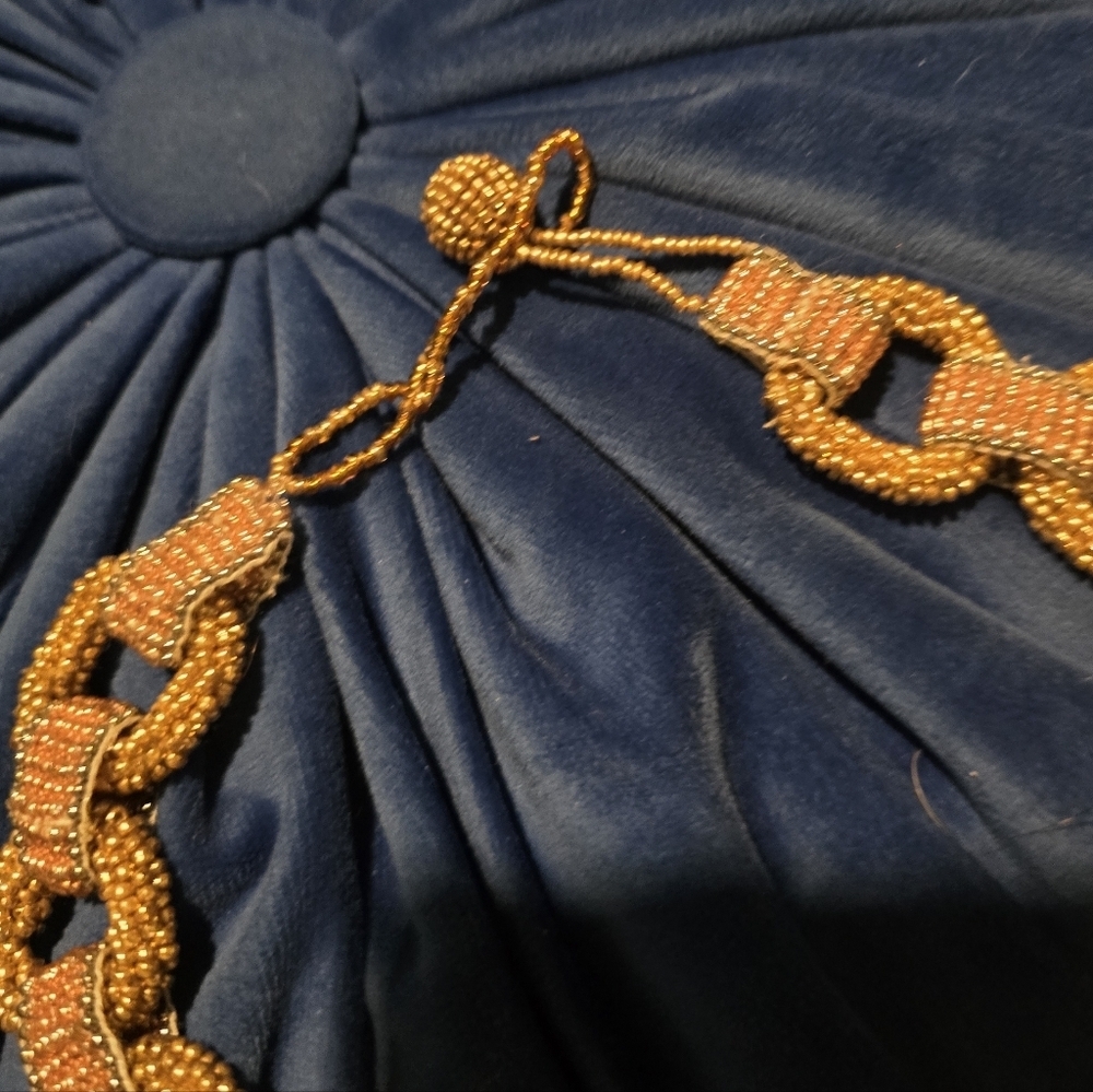 Vintage Glass Bead Chain Necklace - Picture 3 of 3